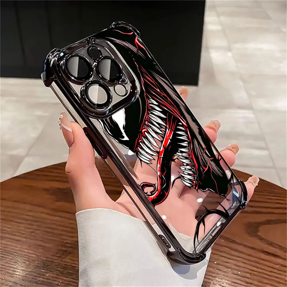 Venom Art Marvel Luxury Shockproof Case For iPhone