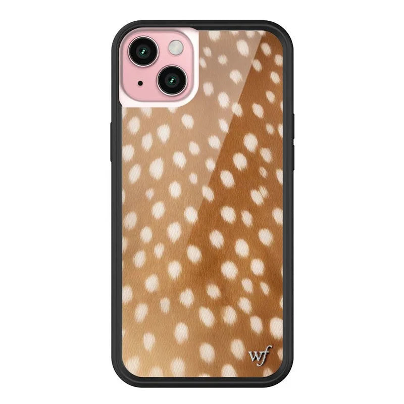 Wildflower Ins Fawn Deer Phone Case For iPhone
