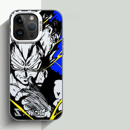 Japan Anime DBZ Cool Case For Apple iPhone Matte Lens Protect Plating Phone Cover