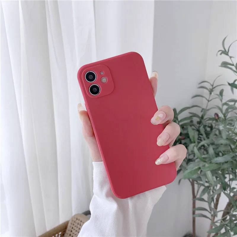 Ultra Thin Shockproof Silicone Phone Case For iPhone