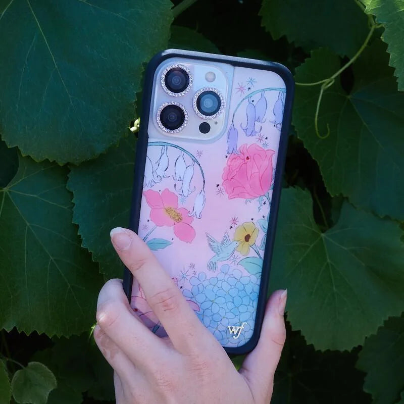 Wildflower Blue Belle Dreams Floral Phone Case For iPhone