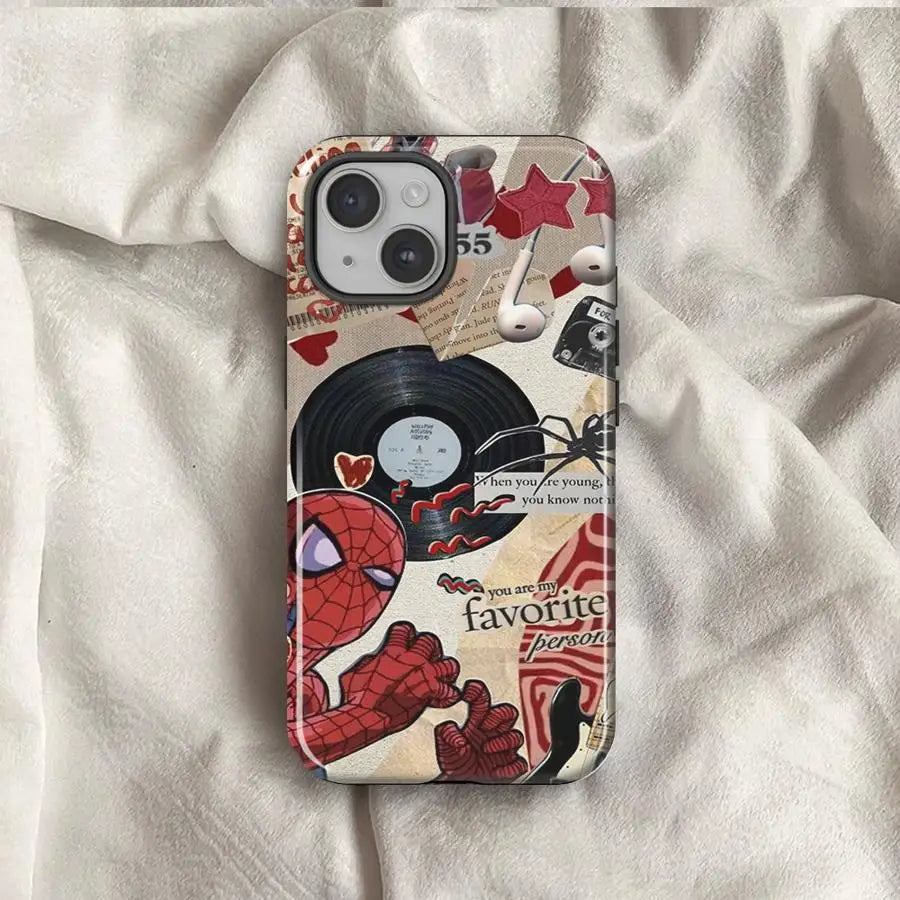 Marvel Spider Man Soft Cover Capa Phone Case For Apple iPhone