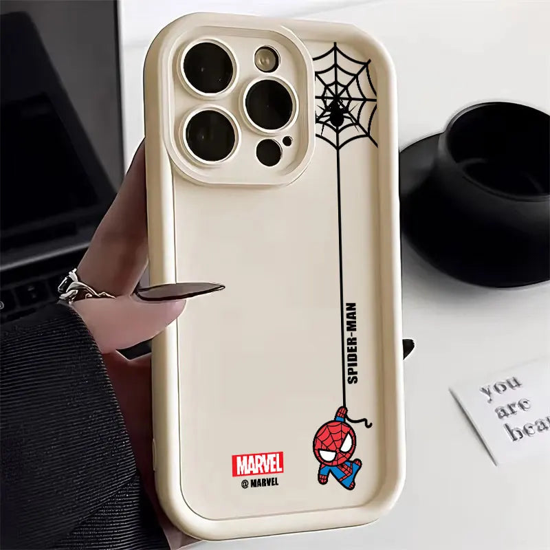 Cute Marvel Spider Gwen Morales Spiderman Case For Apple iPhone