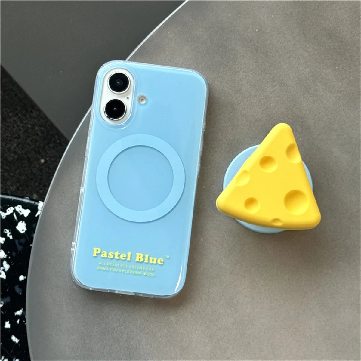 Fashion Cute Cheese Stand Magnetic Phone Case For iPhone