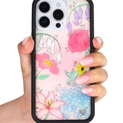 Wildflower Blue Belle Dreams Floral Phone Case For iPhone