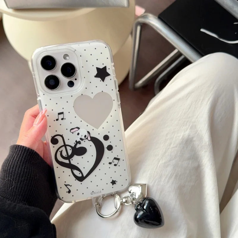 Fashion Music notation puppy Phone Case For iPhone