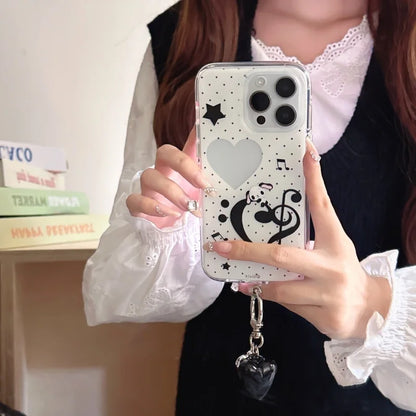 Fashion Music notation Puppy Phone Case For iPhone