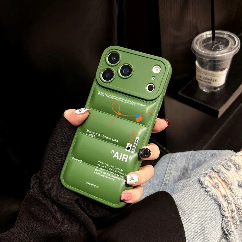 Luxury Sneakers Down-Filled Phone Case For iPhone