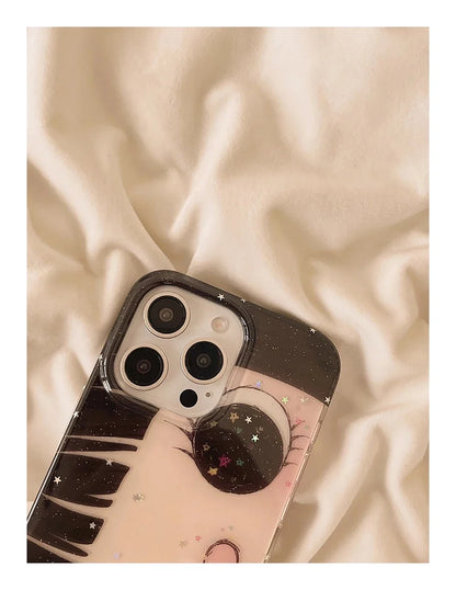 Cartoon Anime Shinning Eyes Cute Phone Case For iPhone