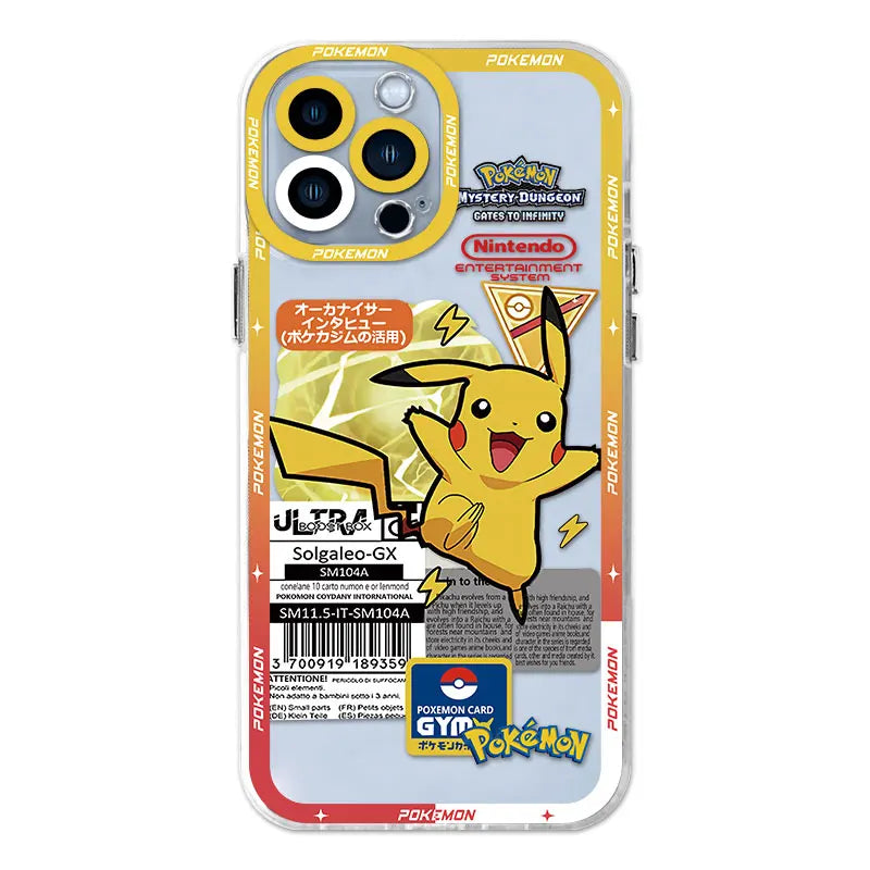 Anime Pokemon iPhone Case with Clear Protective Cover