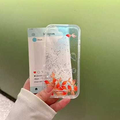 Bubble Goldfish Slice Slider Phone Case