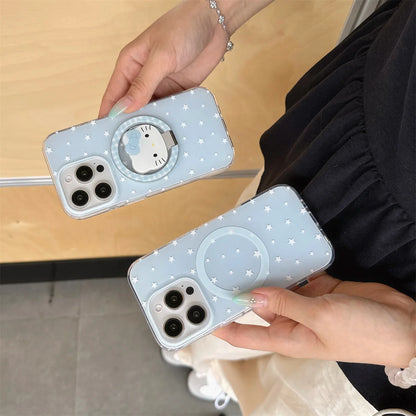 Korean Cute Star Magnetic Phone Case For iPhone