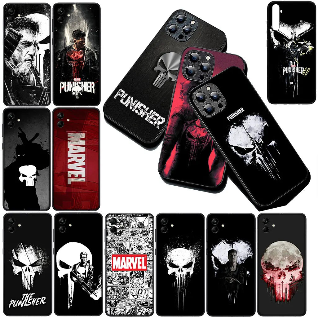 Cover For Apple iPhone The Punisher Marvel Skull