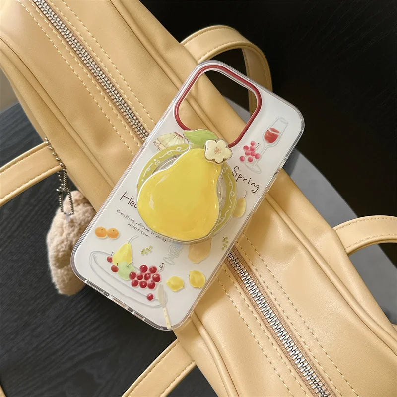 Oil Painting Fruit Magnetic Phone Case