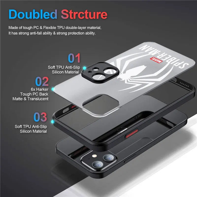Marvel Hero Spiderman Venom Cool Phone Case For iPhone