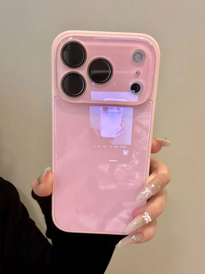 Luxury Candy Color Tempered Glass Camera Protection Case For iPhone Shockproof Bumper Hard Back Cover