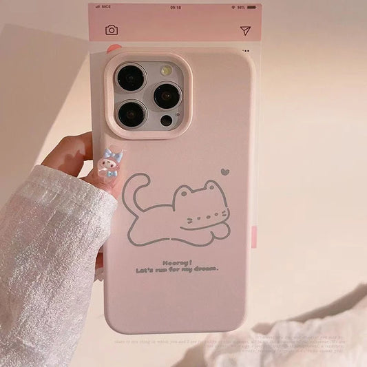 Happy Cute Kitten Puppy Compatible Phone Case