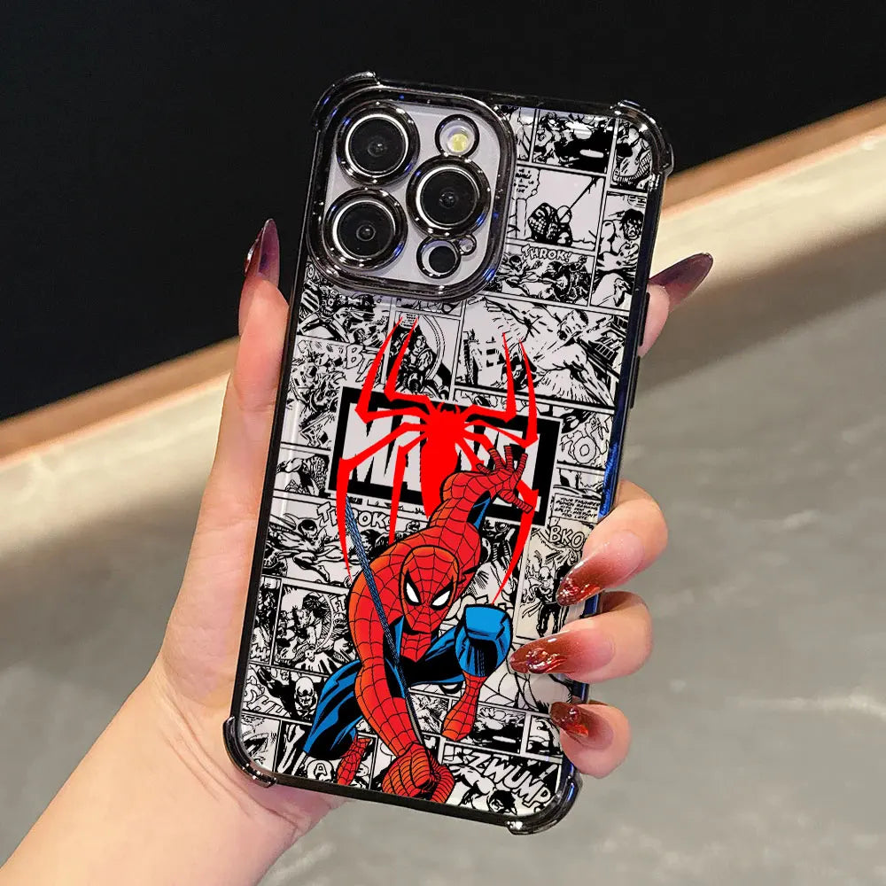 Comics Marvel Spiderman Miles Morales Gwen Phone Case For iPhone