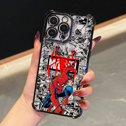 Comics Marvel Spiderman Miles Morales Gwen Phone Case For iPhone