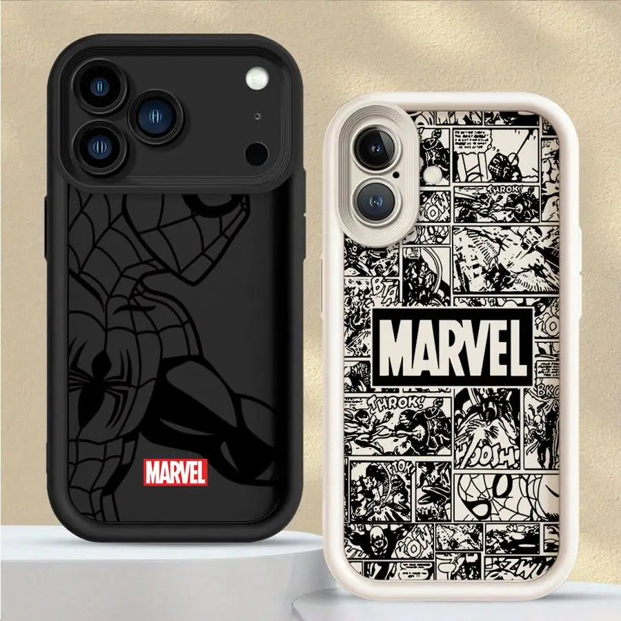 Marvel Spiderman Ironman Cool Phone Case For iPhone