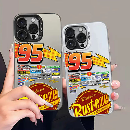 Lightning McQueen 95 Shockproof Matte iPhone Case, Hard Plating Cover