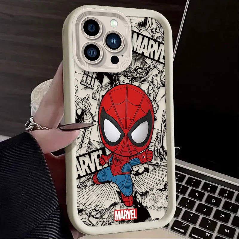 Marvel Spider Man Silicone Case For iPhone