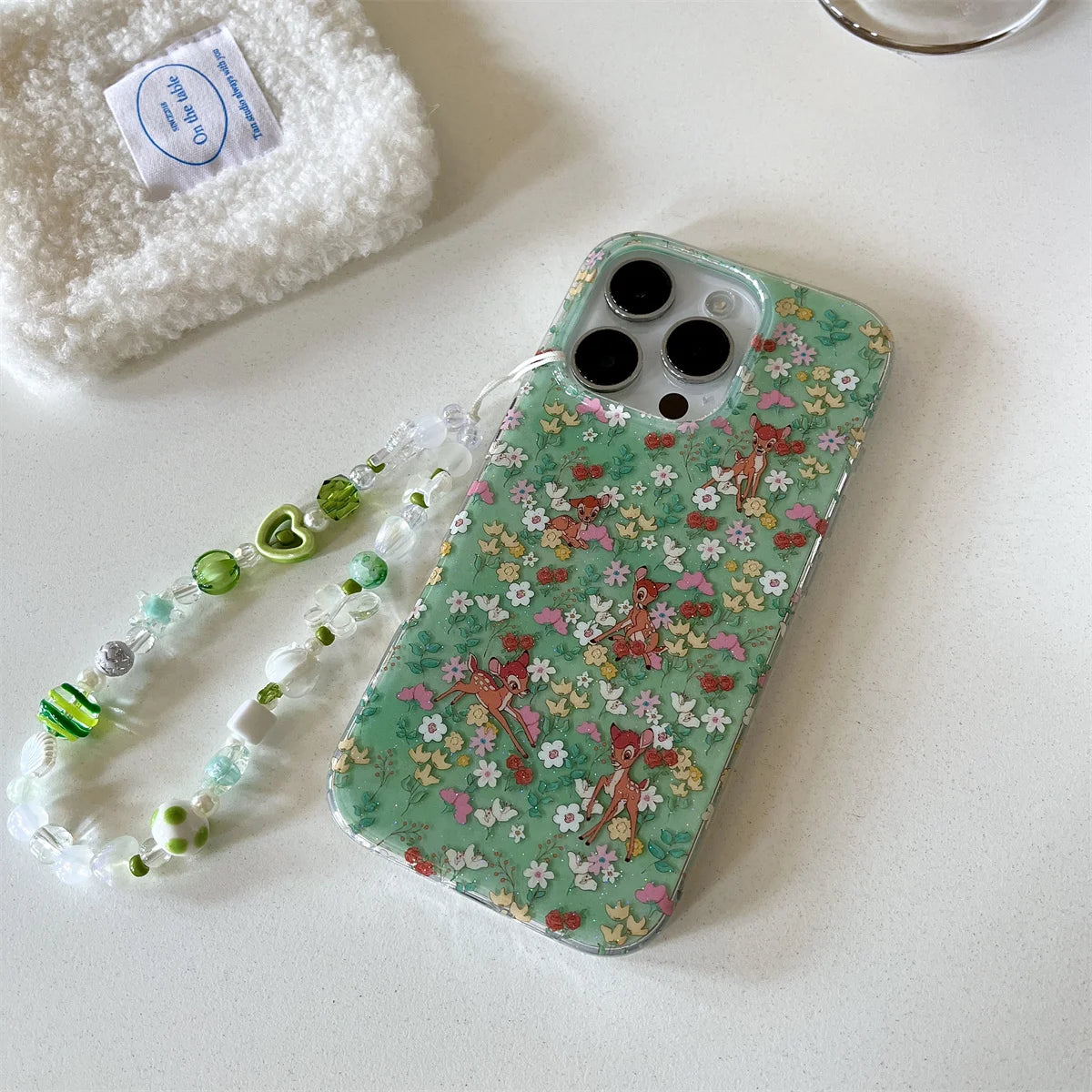 Vintage Oil Painting Animal Garden Electroplated Chic Phone Case