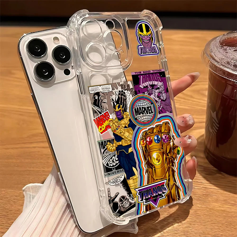 Retro Marvel Super Heroes Phone Case For iPhone