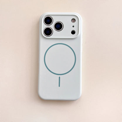 MagSafe Magnetic Silicone iPhone Case with Lens Protection