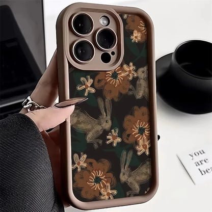 Flower Silicone Phone Case For iPhone