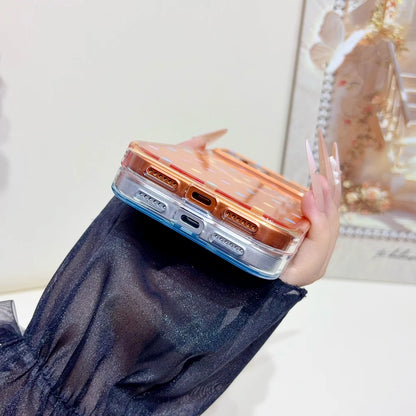 Transparent Wave Point Magnetic Case For iPhone