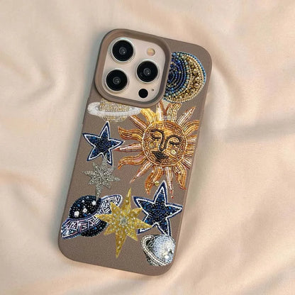 Luxury Lichee Space Mosaic iPhone Case
