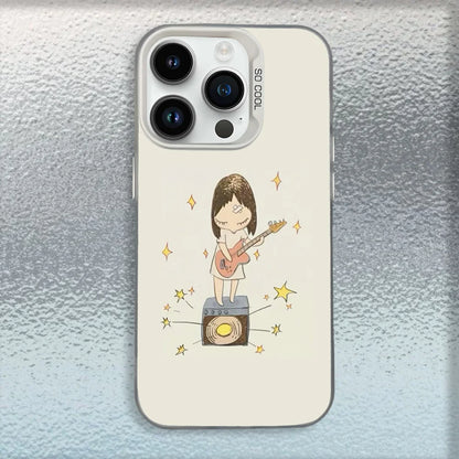 Cute Yoshitomo Nara Phone Case For iPhone – Matte Shockproof Cover