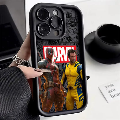 Marvel Deadpool Wolverine Silicone Case For Apple iPhone