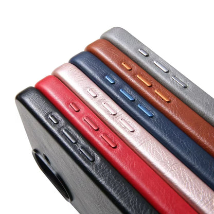 Leather-Style MagSafe iPhone Case With Alloy Lens Bumper Armor