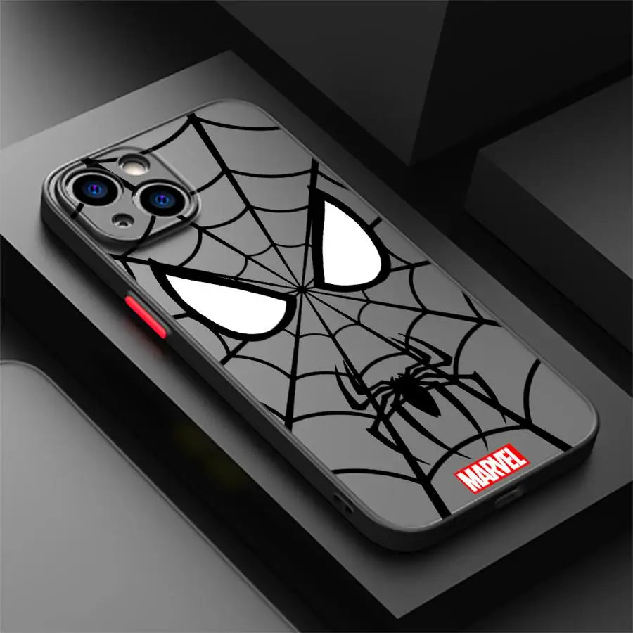 Marvel Hero Spider Man Funda Back Phone Cover Case For iPhone