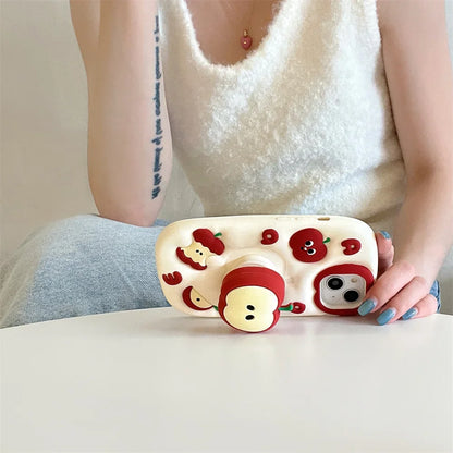 Apple Stand Silicone Phone Case