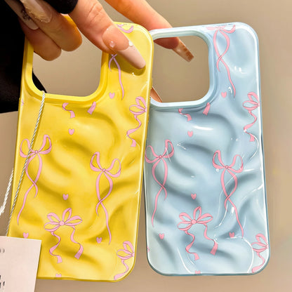 Bow Luxury Cute Candy Color Phone Case For iPhone