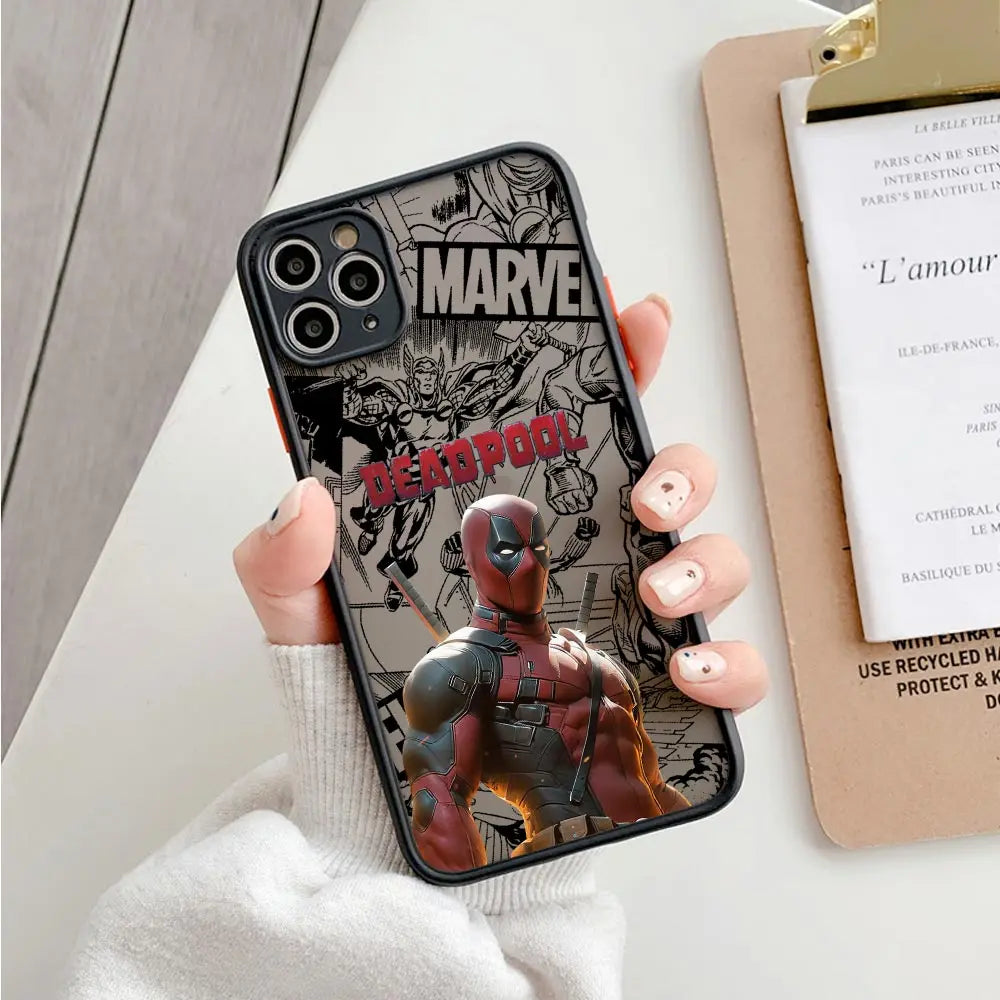 Marvel Comics Deadpool Matte Translucent Case For iPhone