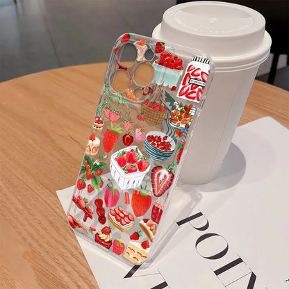 Strawberries Cherries Bright Fruits Phone Case
