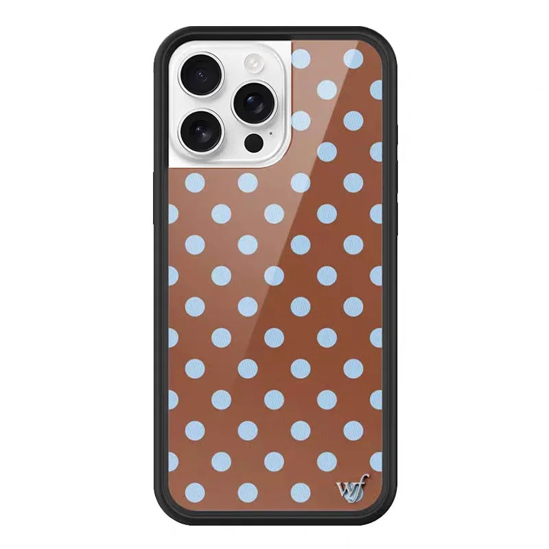 Wildflower Luxury Polka Dots Phone Case For iPhone