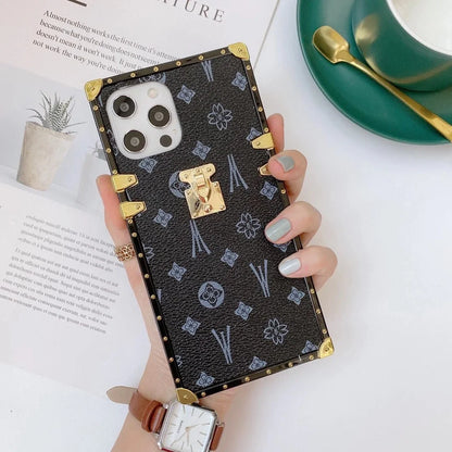 Fashion Square Leather Phone Case