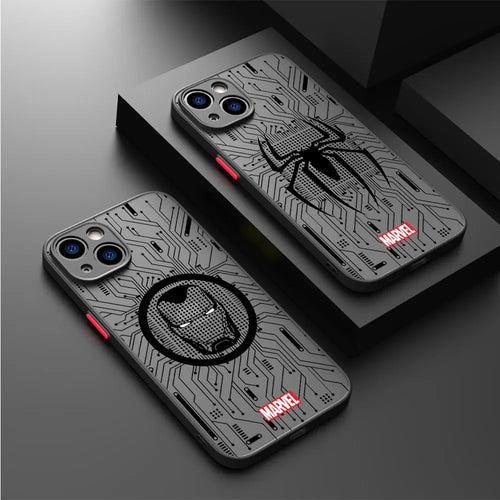 Phone Case For Apple iPhone Cover Marvel Spider Man Iron Man