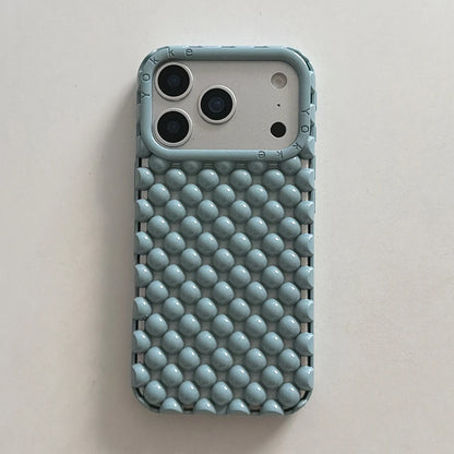 Electroplated Orange Pearl Pattern Phone Case For iPhone Soft Shockproof Silicone Cover Girls