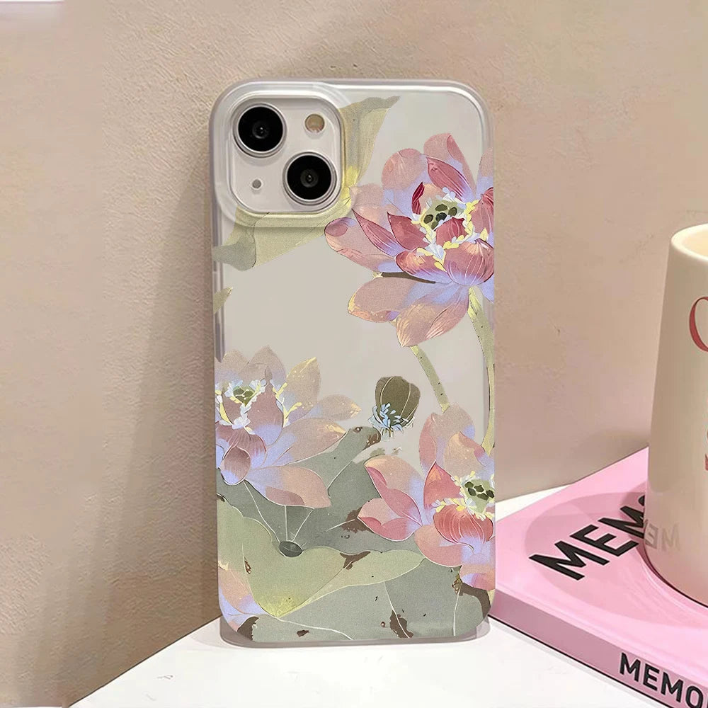 Flower Clear Phone Case For iPhone Case iPhone
