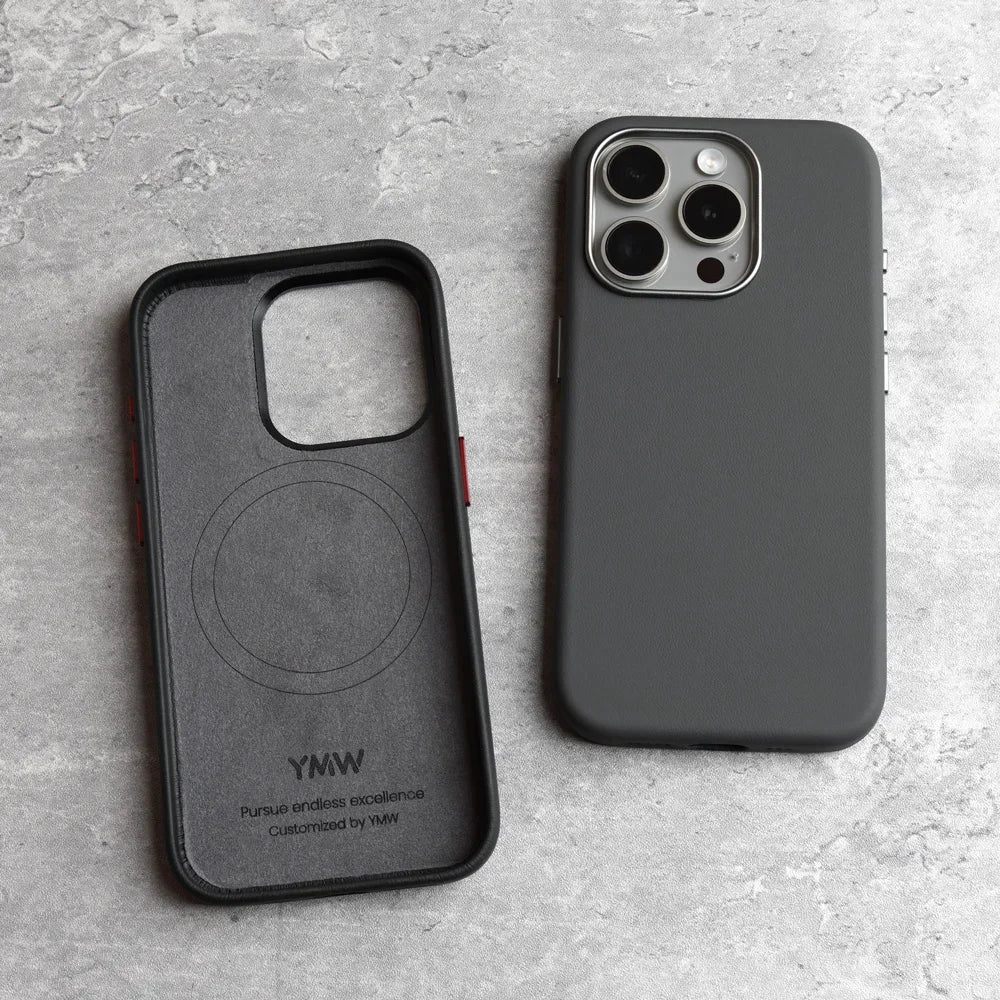 YMW Italian Nappa Genuine Leather Case for iPhone