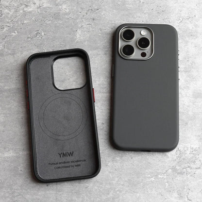 YMW Italian Nappa Genuine Leather Case for iPhone