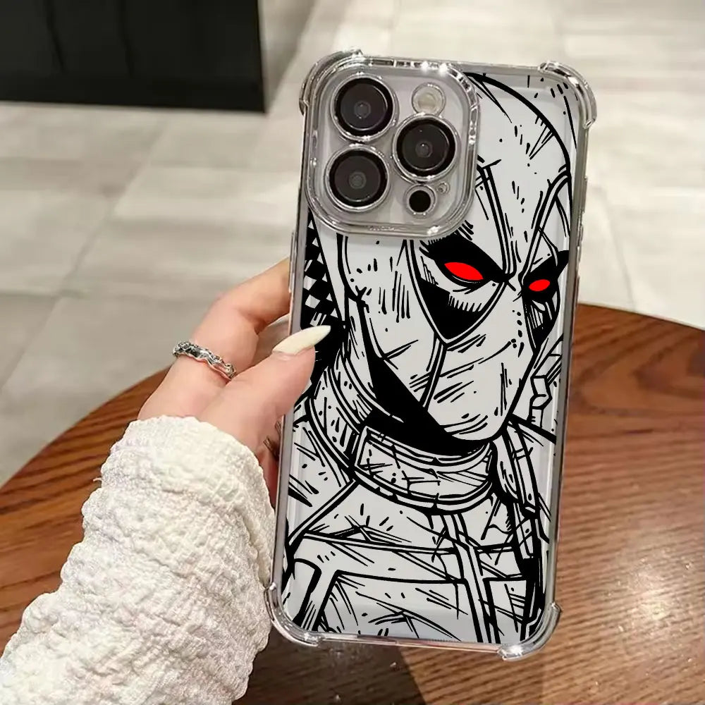 Marvel Art Ironman Luxury Shockproof Case For iPhone