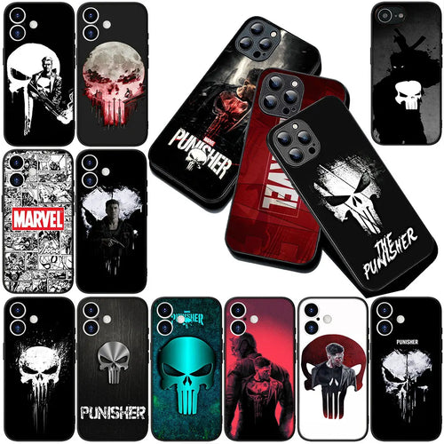 Cover For Apple iPhone The Punisher Marvel Skull