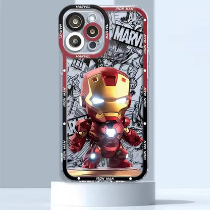 Marvel Spider Man Iron Man Captain America Hulk Case For iPhone